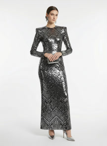 Платье с пайетками